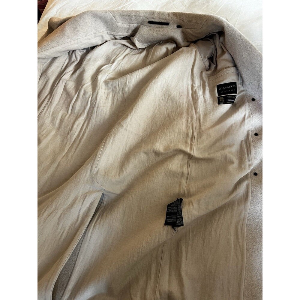 ALLSAINTS Women’s Millie Wool Coat in Off White / Beige - Picture 11 of 12